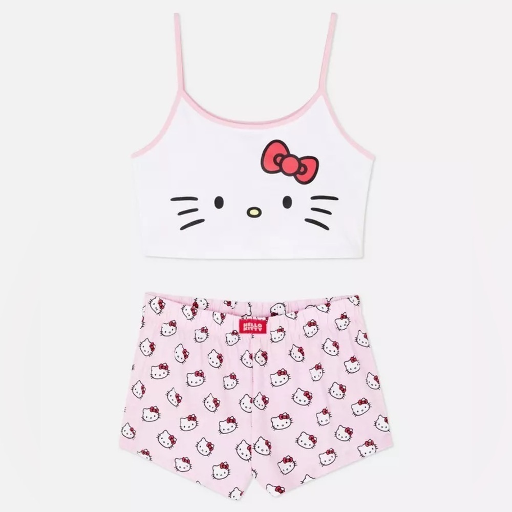 Hello Kitty Cami And Shorts PJ Set